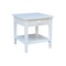 International Concepts Rectangle Spencer End Table, 24 W, 24 in L, 25 in H, Wood, White OT08-8E - alternate 1